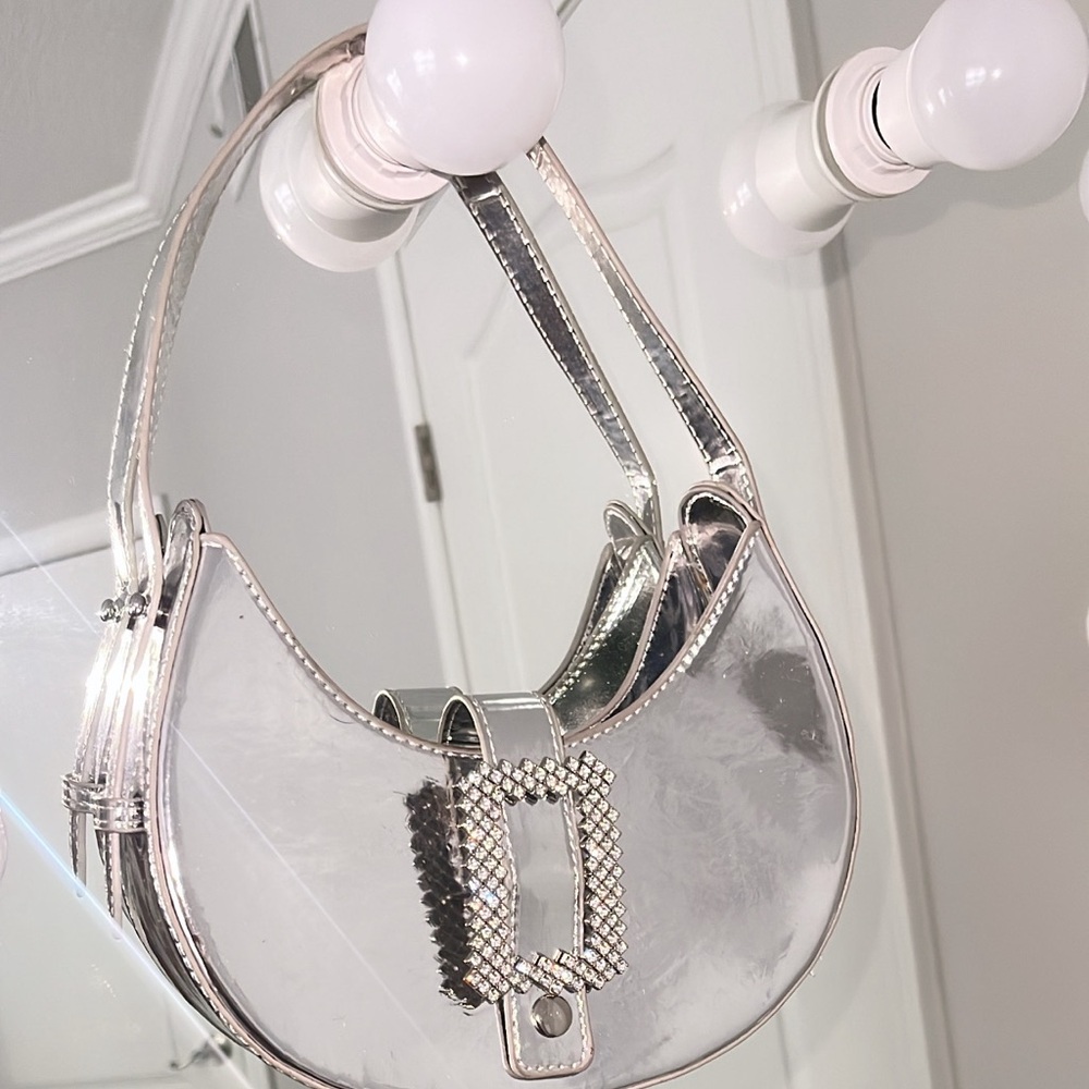 Silver Rhinestone Purse
